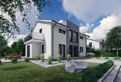 Einfamilienhaus Visualisierung Neubau Norddeutschland
