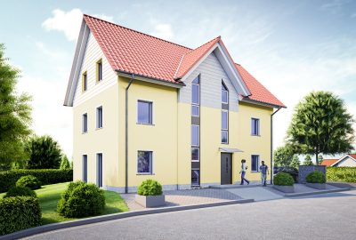 3D-Visualisierung: Einfamilienhaus in Hessen