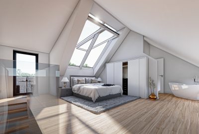 Innenvisualisierung Schlafzimmer Architektur
